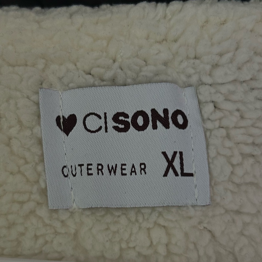 Ci Sono Black Fleece lined Puffer Vest - Picture 4 of 5